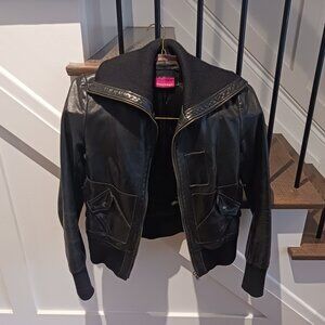 Mackage leather jacket Size S made in Canada